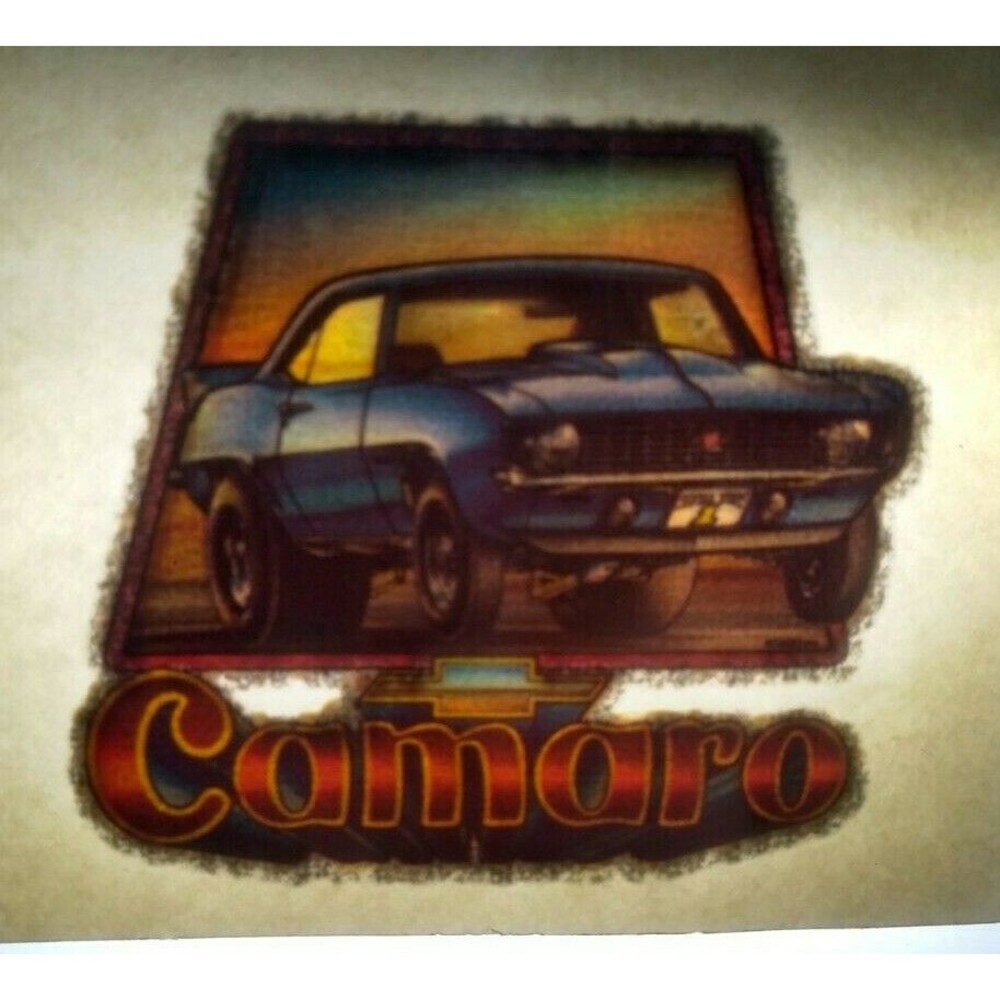 Screamin Gleamin Glitter Iron-On Transfer Decal Donruss 1970s Chevy Camaro Eagle